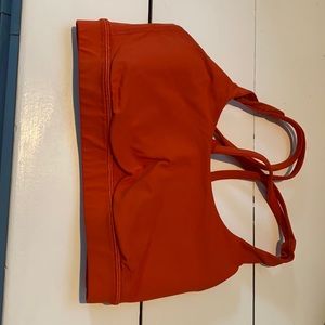Orange Lululemon Energy Bra size 4